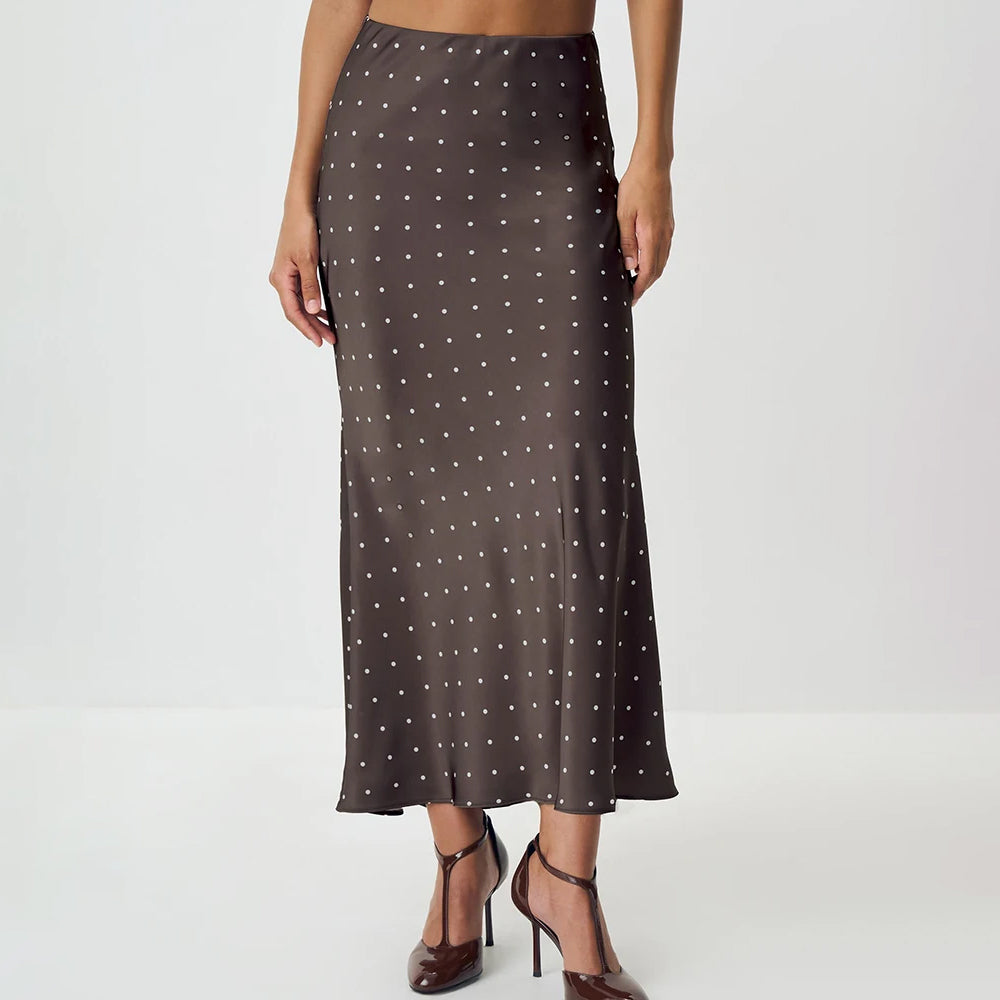Stafford חצאית סאטן פולקה דוט אלגנטית Outlet
