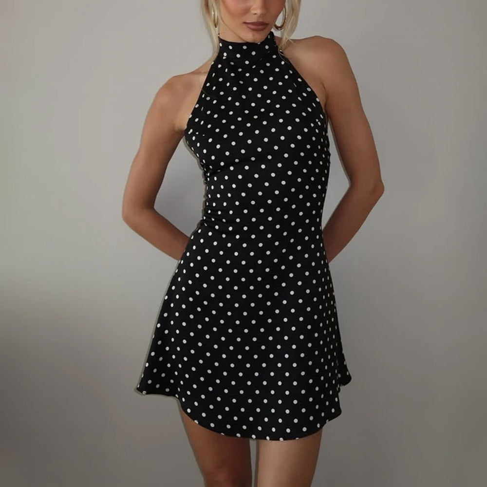 Saira שמלת מיני פולקה דוט אלגנטית
