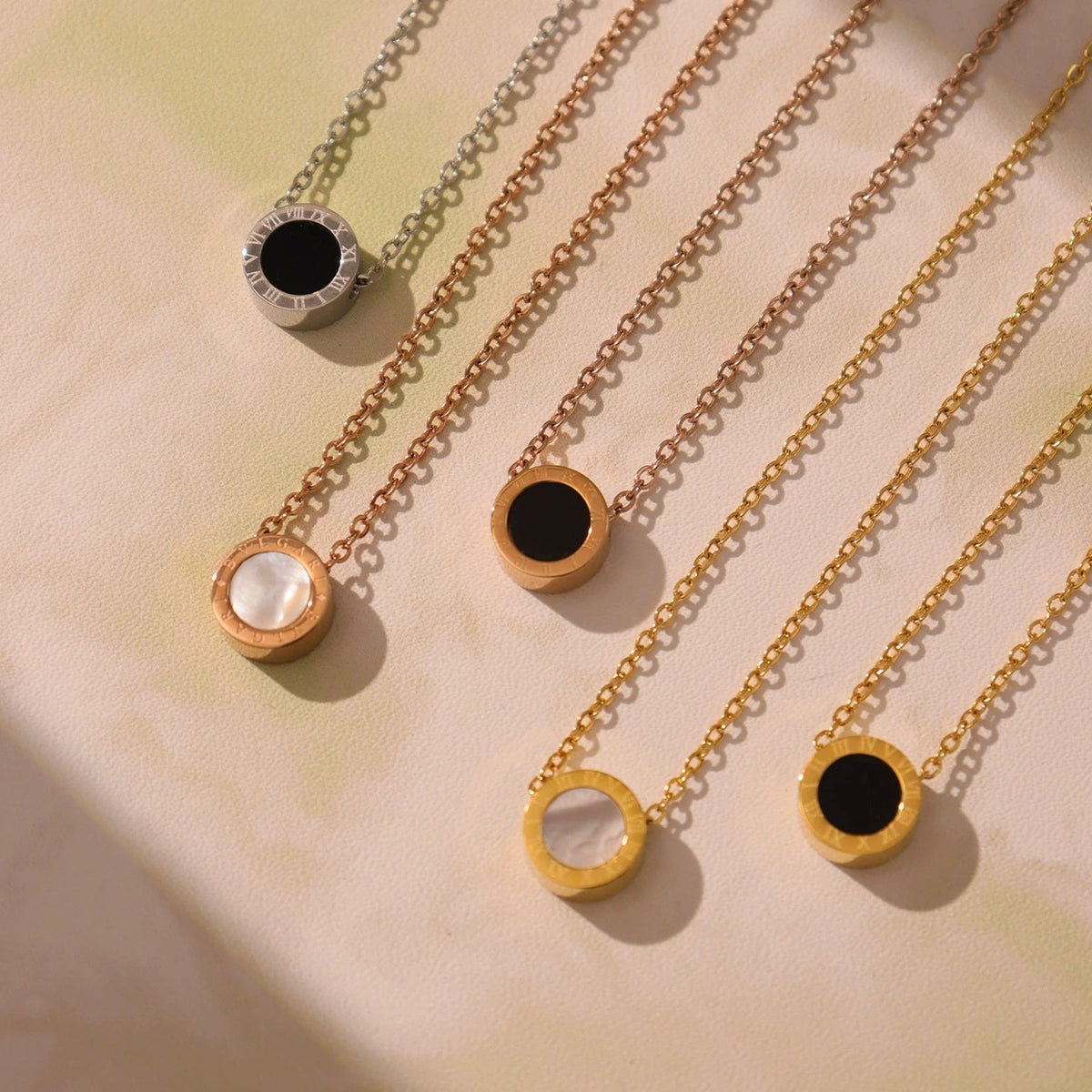 Virelia סט תכשיטי עיגולים רומיים