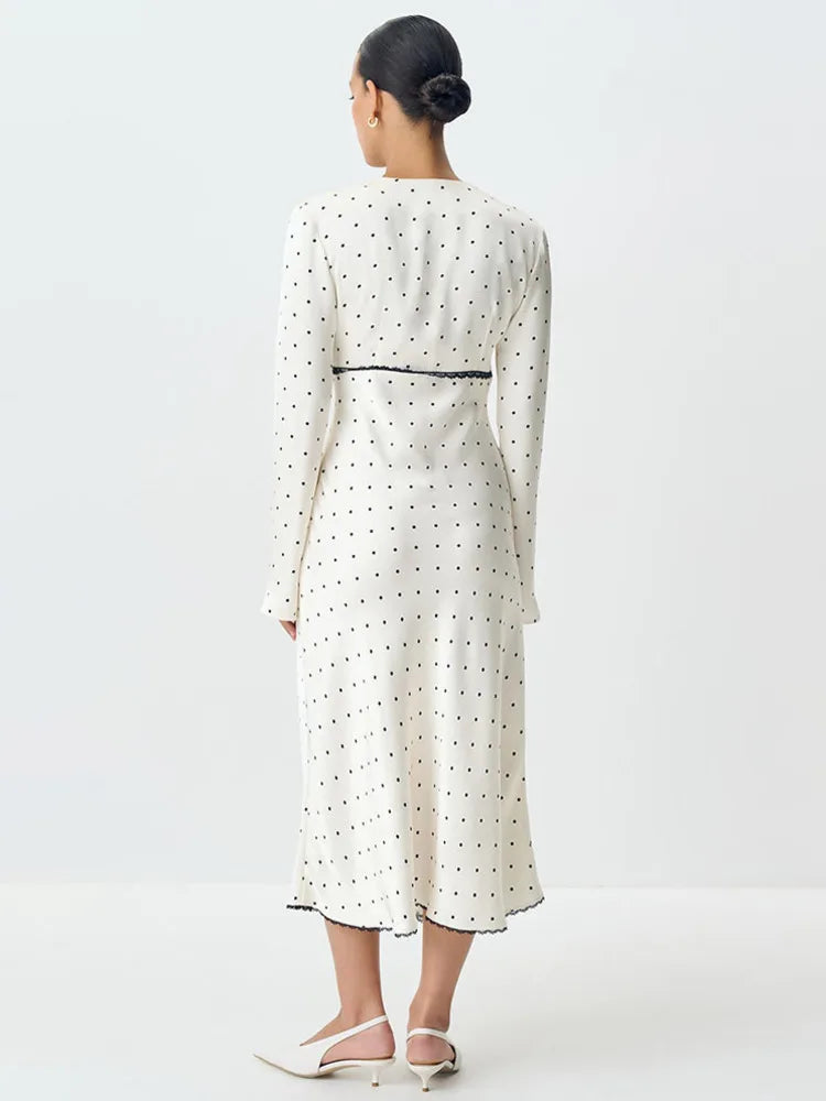 Sonny שמלת מידי פולקה דוט אלגנטית
