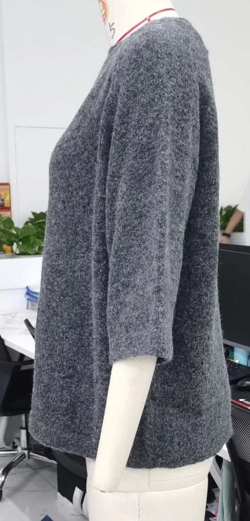 Elmer סריג אוברסייז שרוול קצר