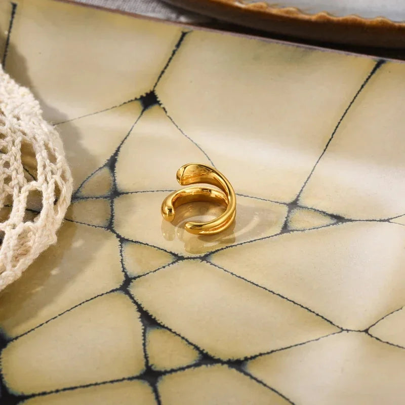 Mcclain עגיל קליפ זהב ללא חור