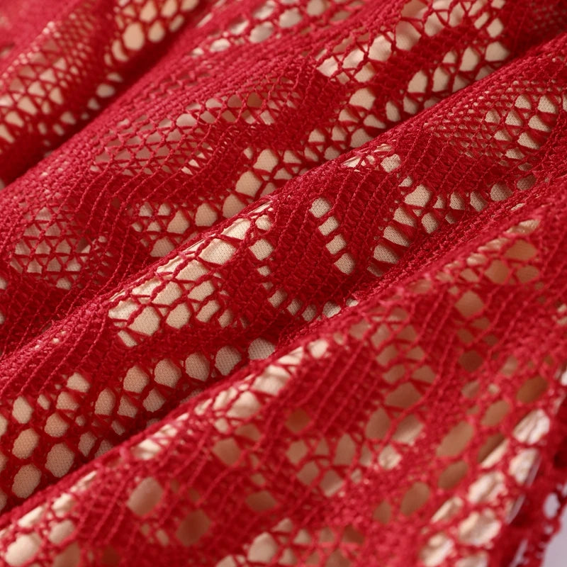 Candle שמלת מידי תחרה לאירועים