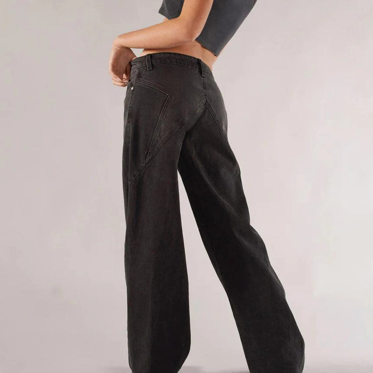 Clay ג&#39;ינס רחב וינטג&#39; Outlet