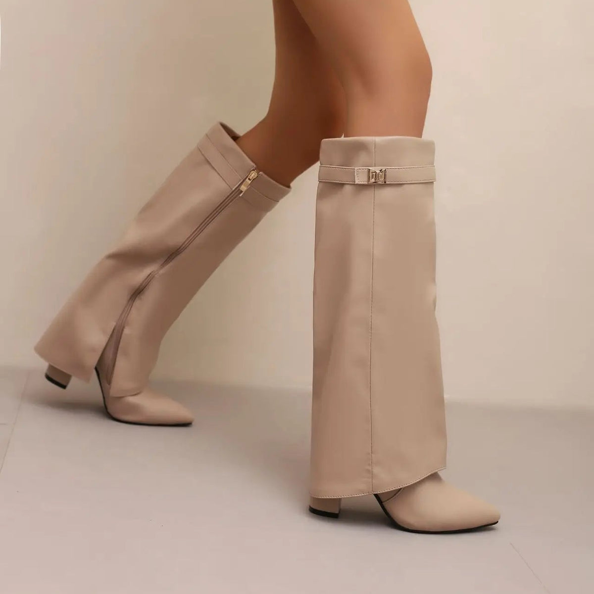 Marsh מגפי ברך רטרו