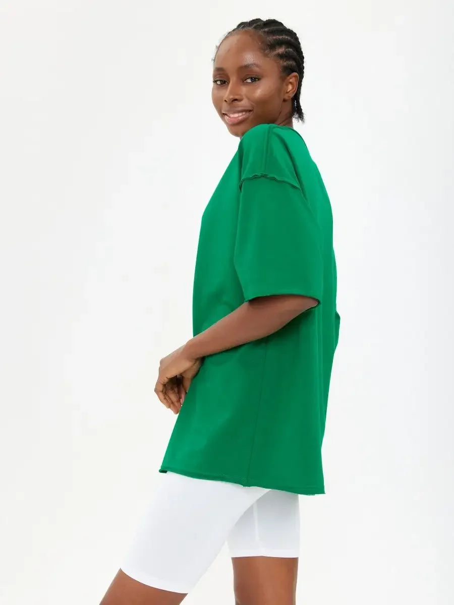 Jana טי שירט אוברסייז כותנה