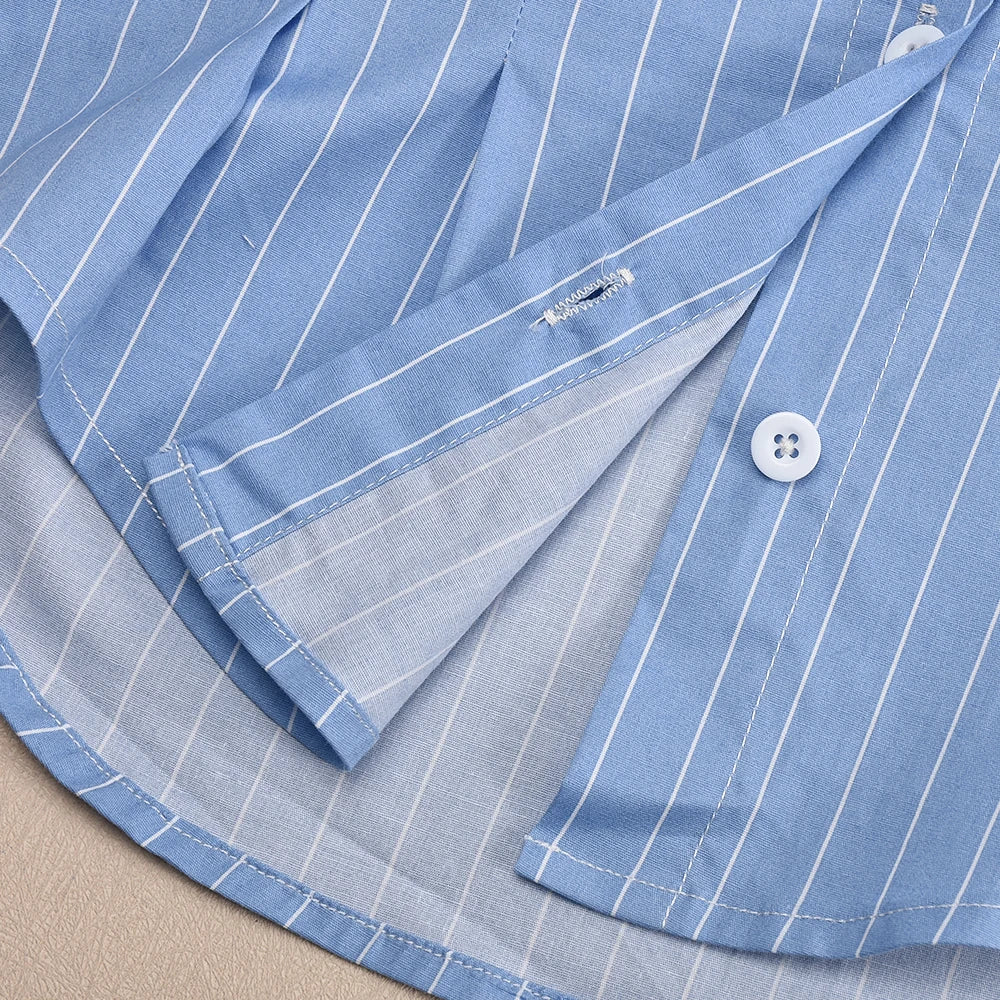 Kirk חולצת פסים אוף שולדר אלגנטית