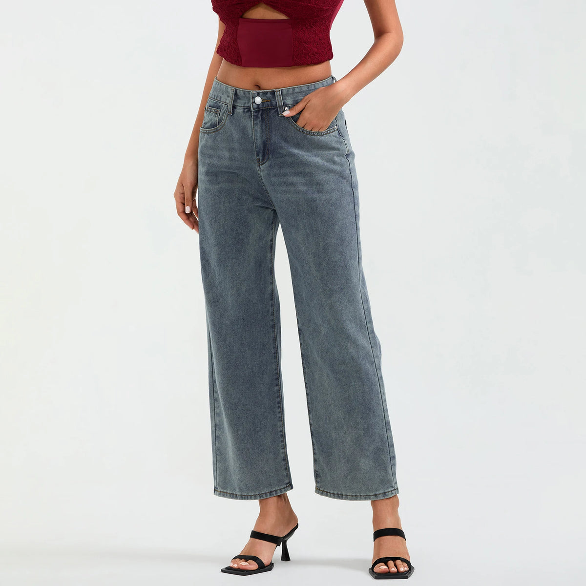 Aurelia מכנסי ג׳ינס רחבים