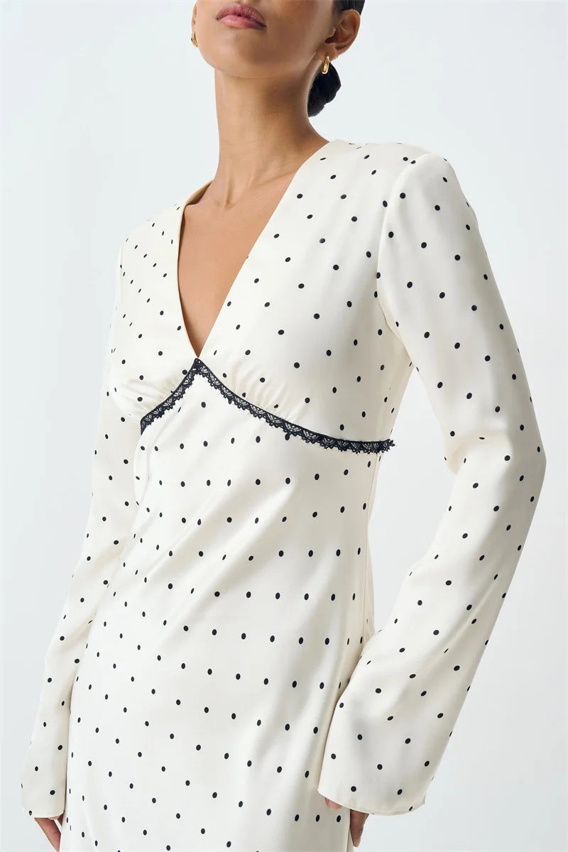 Sonny שמלת מידי פולקה דוט אלגנטית