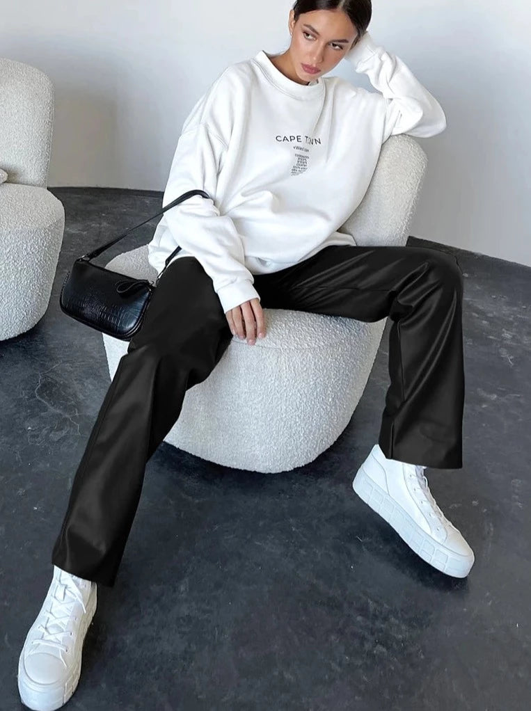 Sosa מכנסים דמוי עור