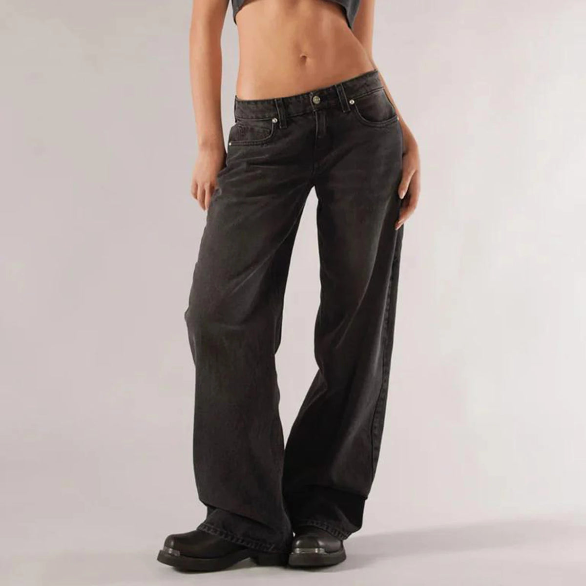 Clay ג&#39;ינס רחב וינטג&#39; Outlet