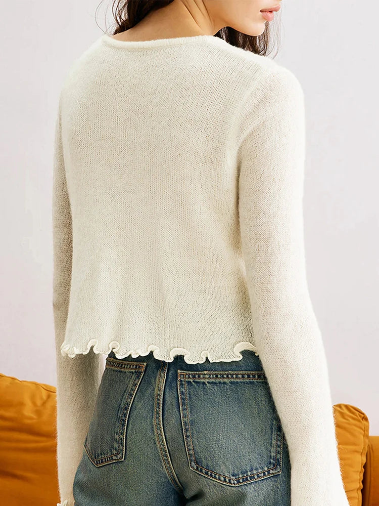 Lester קרדיגן סרוג עם כפתורי פרחים