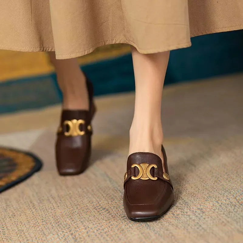 Juarez נעלי עקב רטרו אלגנטיות