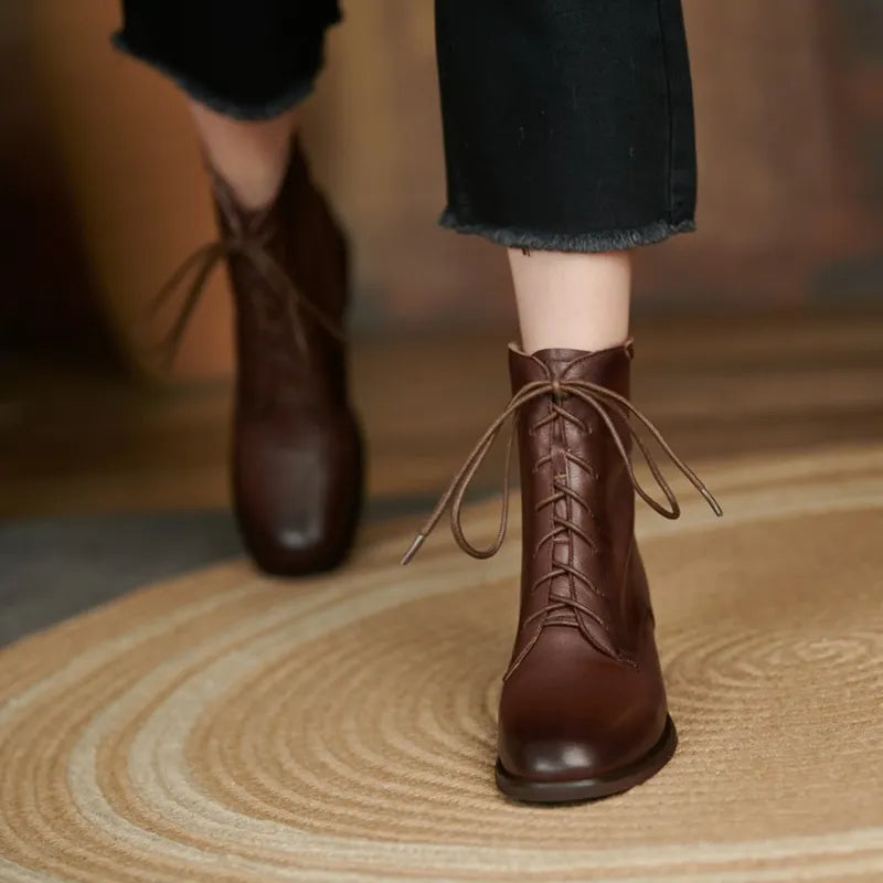 Aaryan מגפוני עור אמיתי