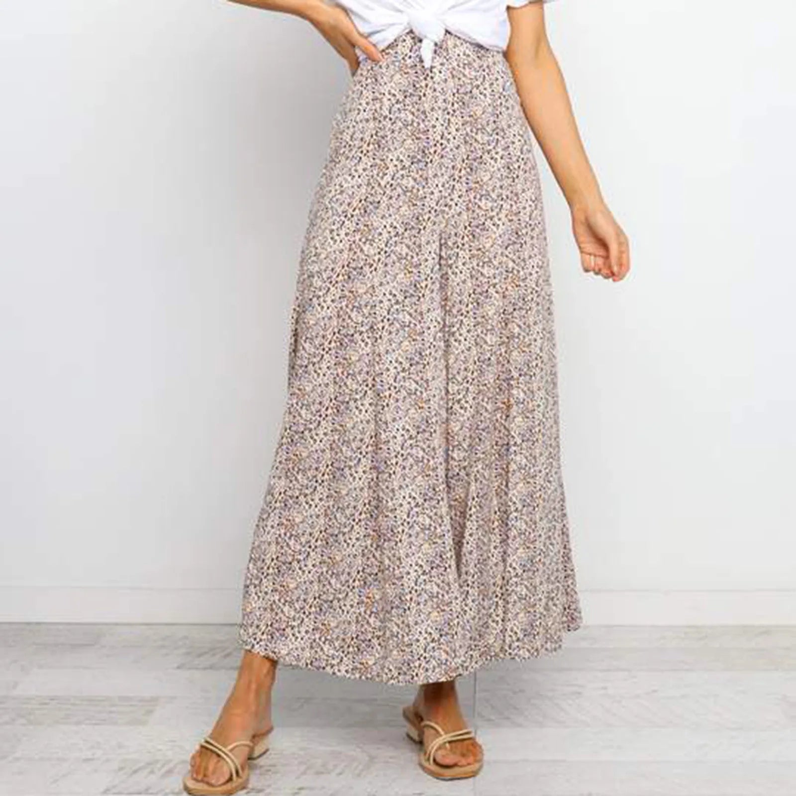 Farrell מכנסיים פרחוניים בגזרה רחבה