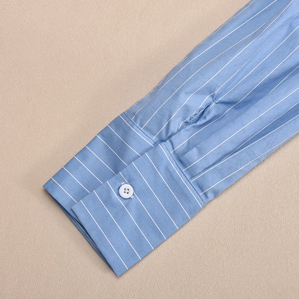 Kirk חולצת פסים אוף שולדר אלגנטית