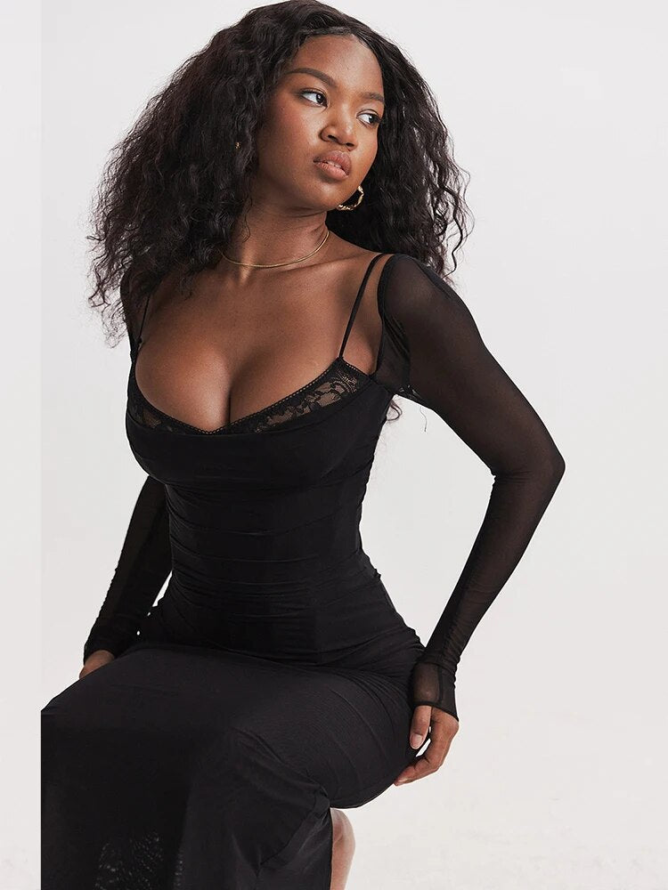 Iqra שמלת מקסי עם שסע Outlet