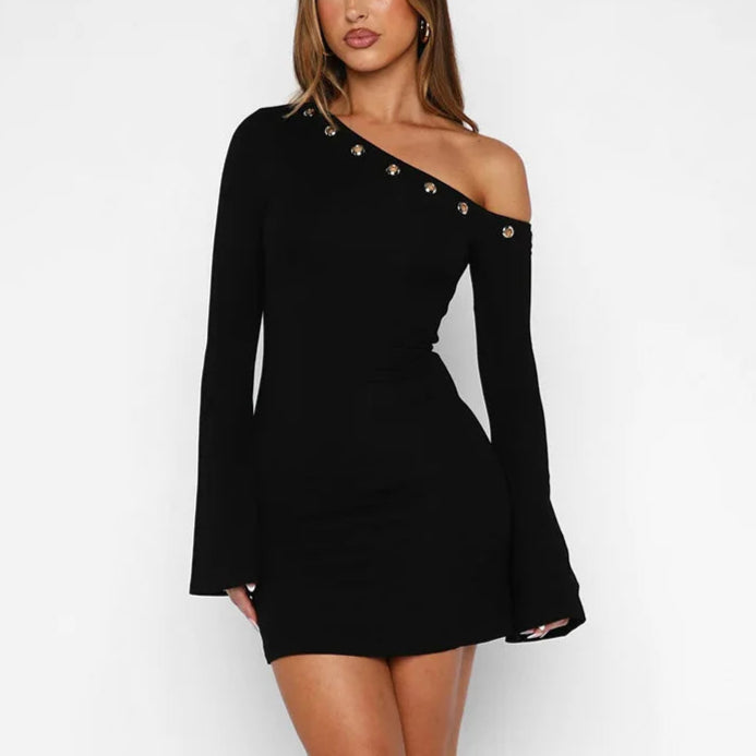 Bonilla שמלת מיני א-סימטרית