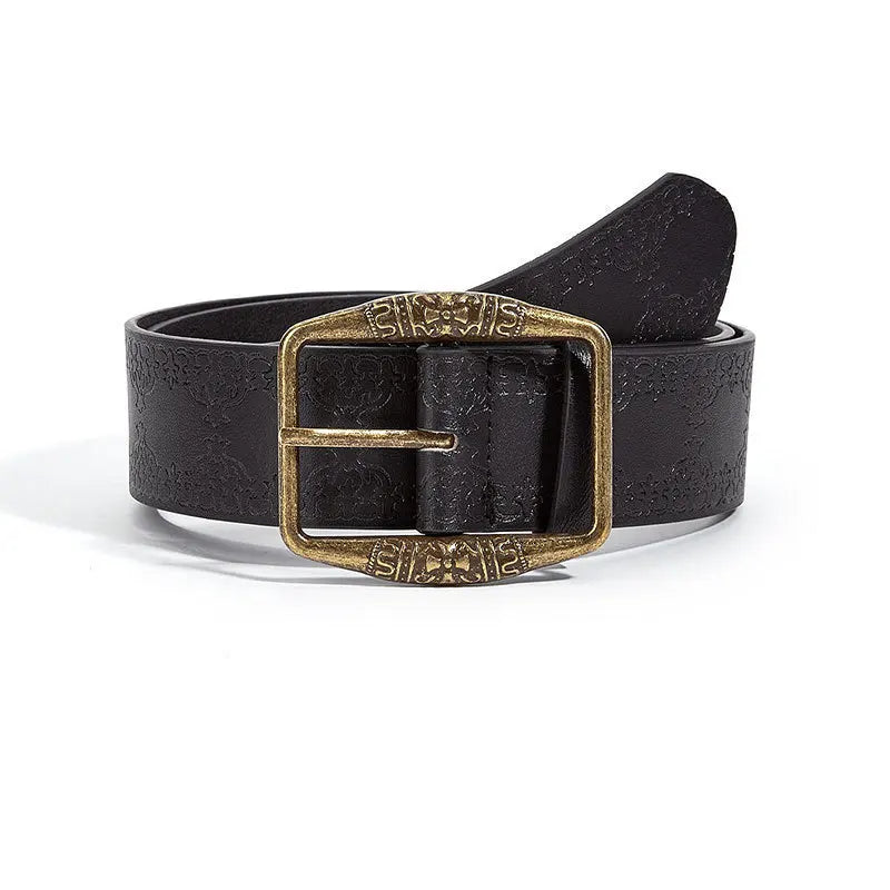 Teddy חגורה בעיצוב רטרו עם הדפס עדין