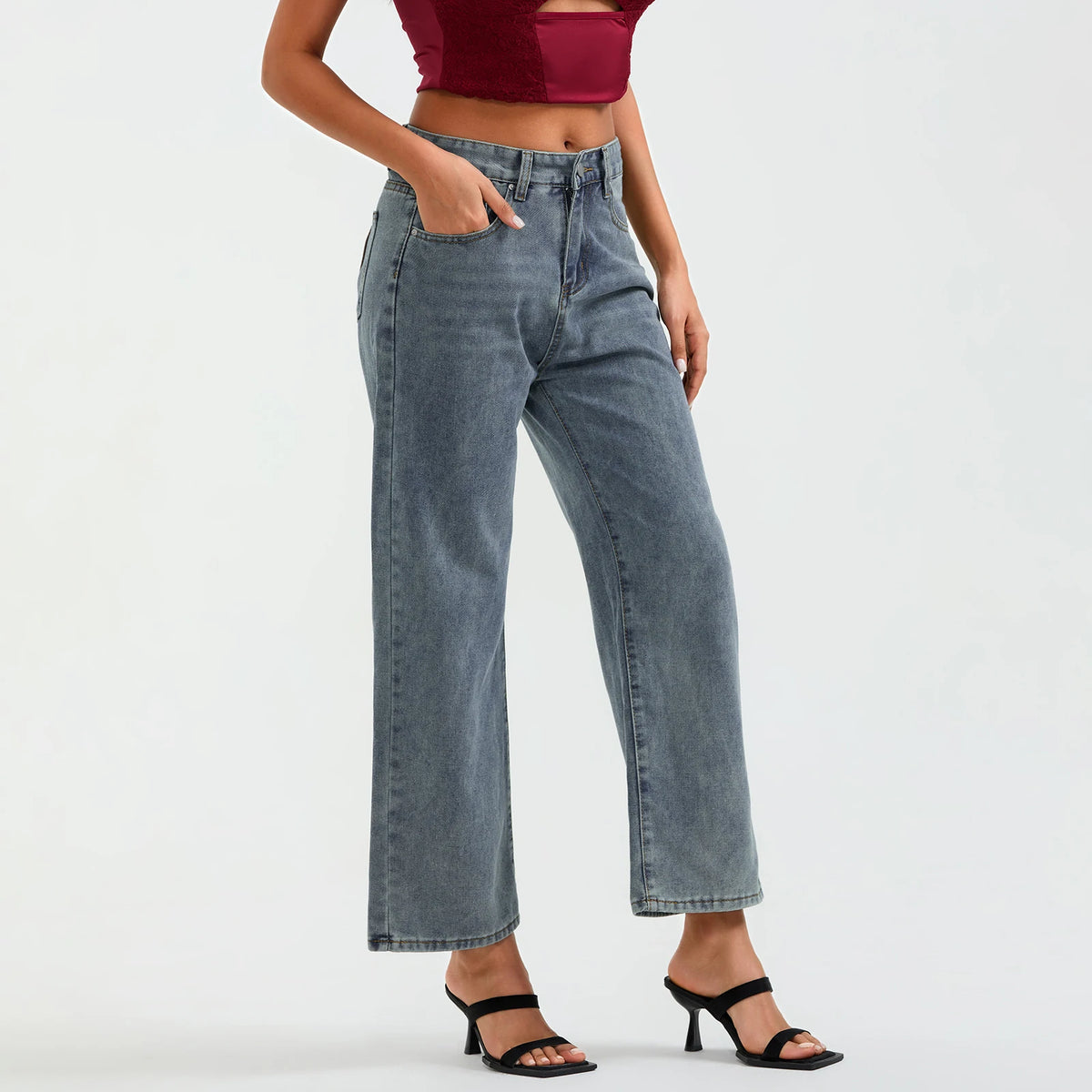 Aurelia מכנסי ג׳ינס רחבים