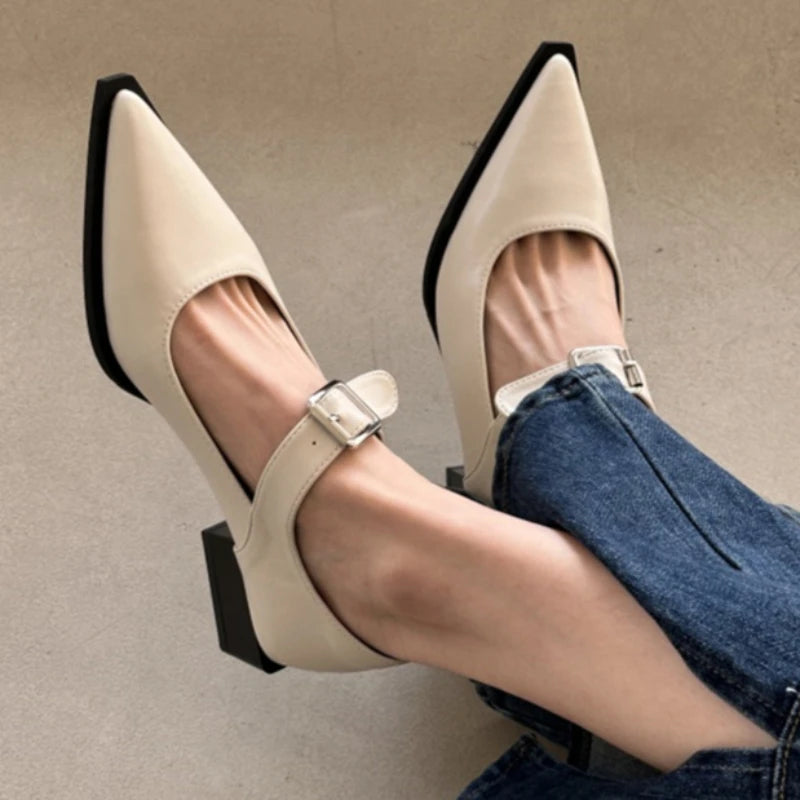 Richard נעלי עקב מרי ג&#39;יין אלגנטיות