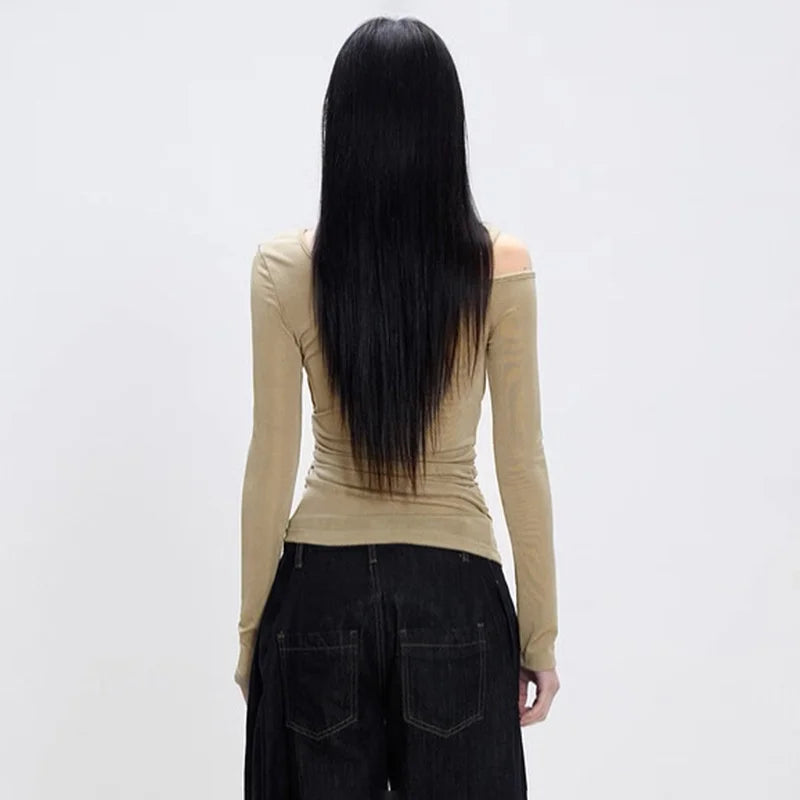 Nia חולצת טוויסט עם שרוול ארוך