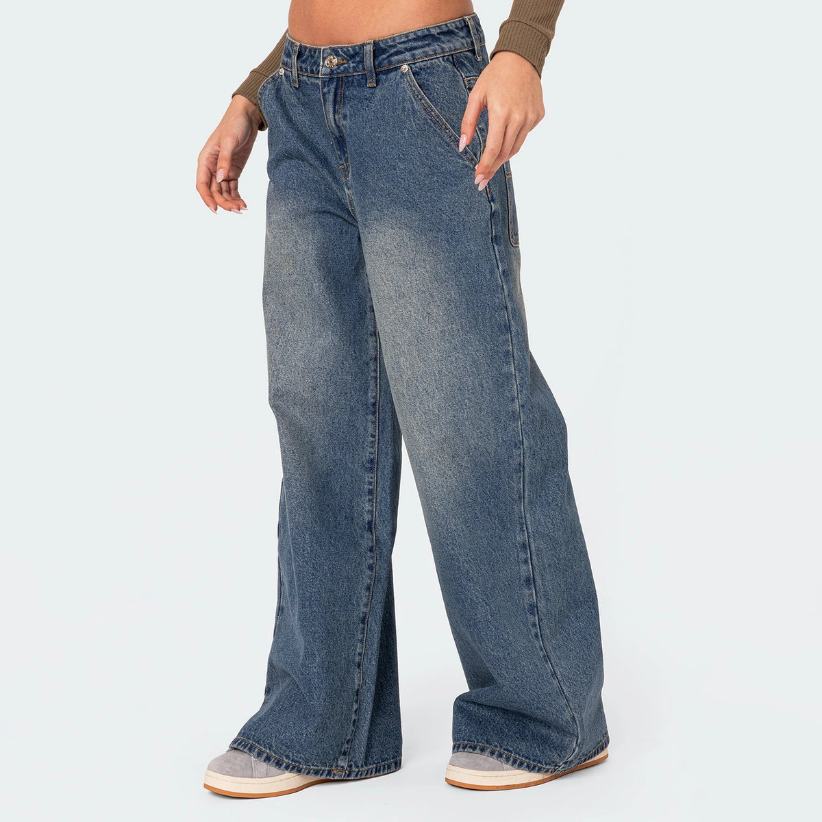 Strickland מכנסי ג׳ינס רחבים