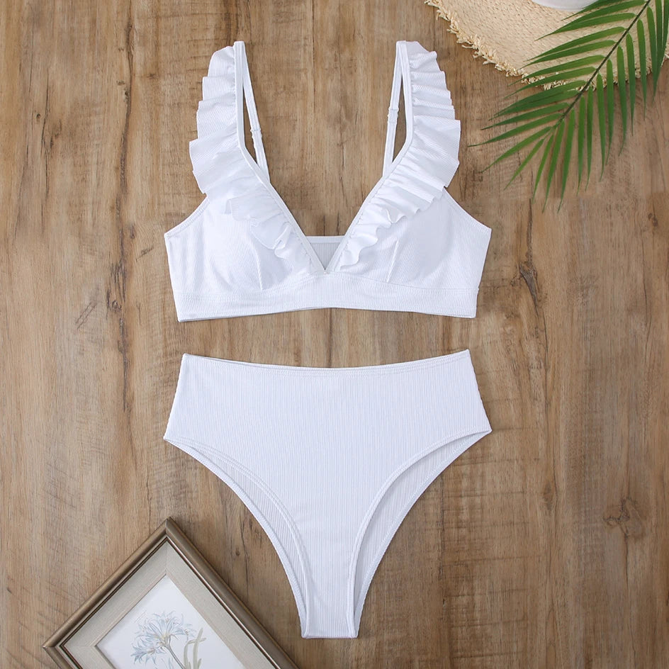 Noble ביקיני פסים עם קפלים