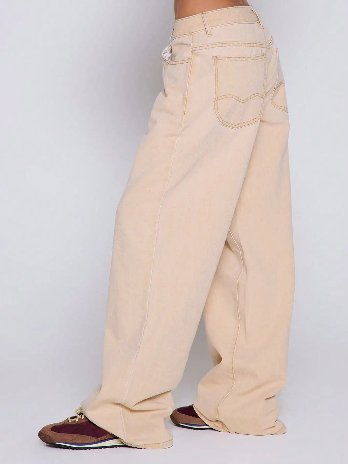 Gareth ג&#39;ינס רחב וינטג&#39; בצבע בז&#39;