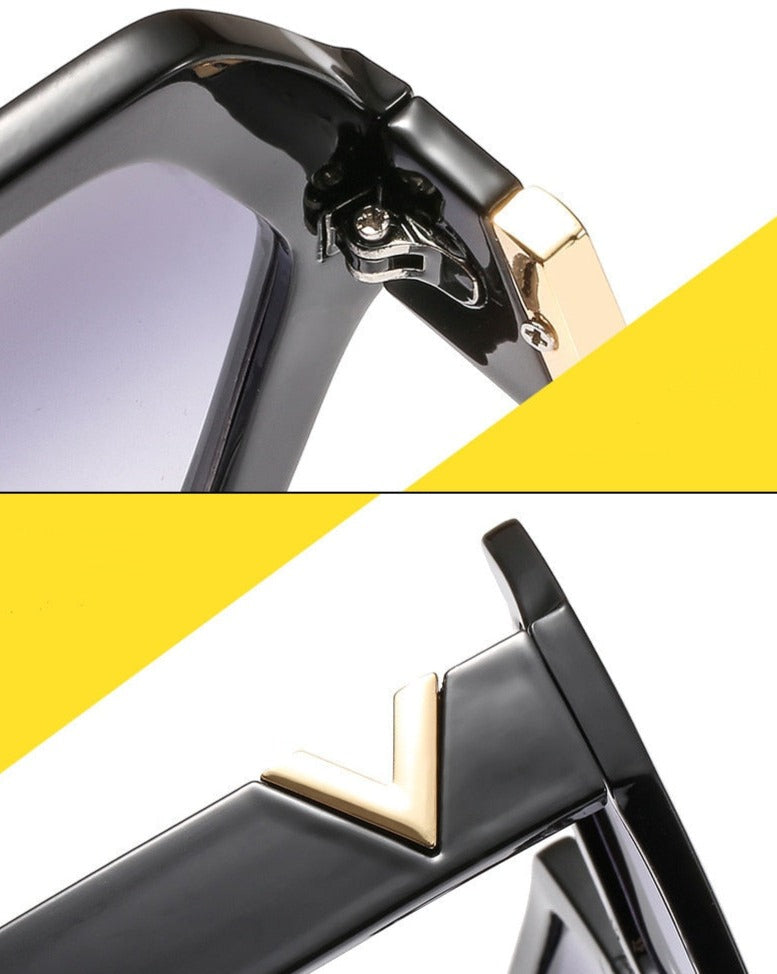 Anya משקפי שמש מרובעים