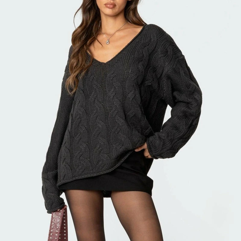 Wiley סוודר סרוג בגזרה משוחררת