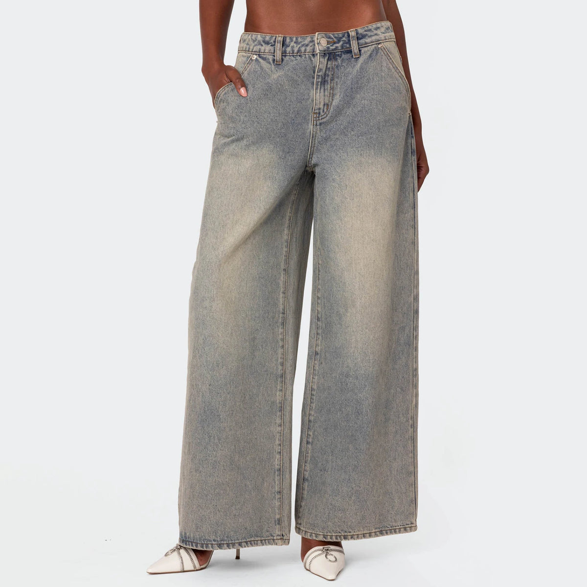 Strickland מכנסי ג׳ינס רחבים