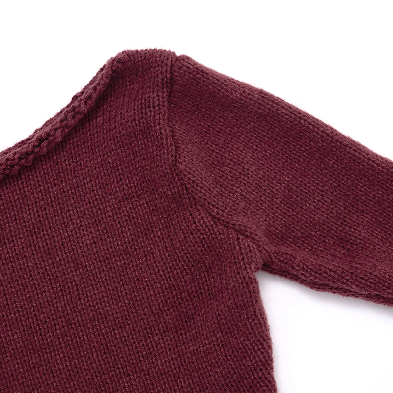 Elmer סוודר יין כתף חשופה