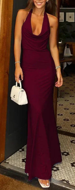 Kaya שמלת מקסי עם גב חשוף