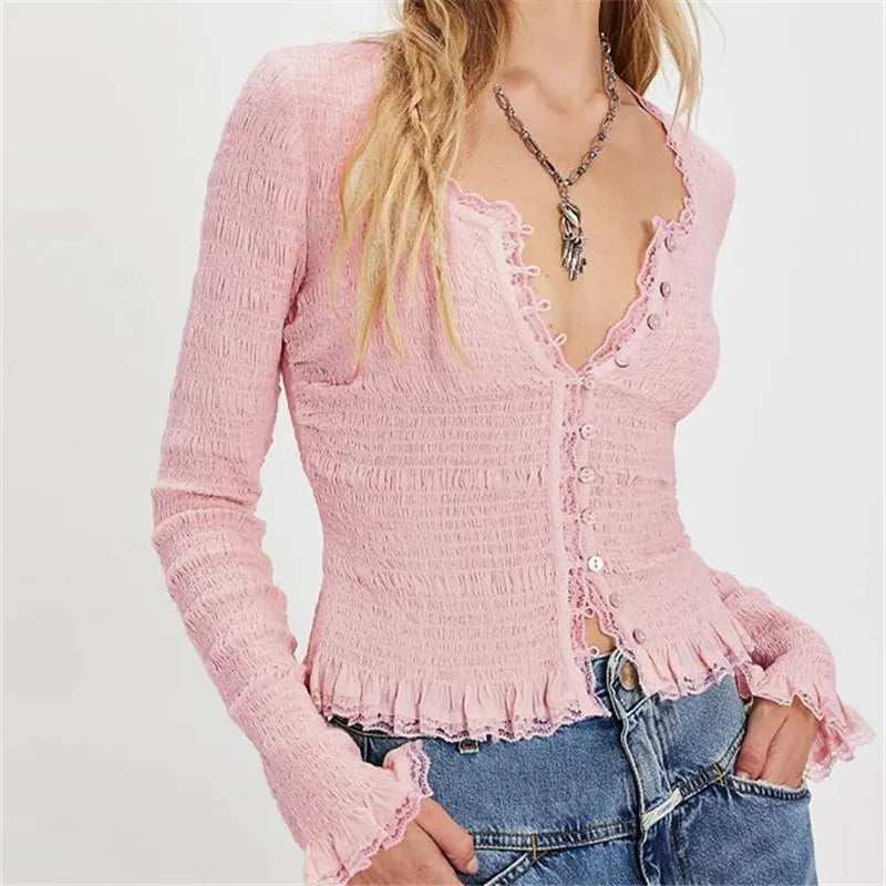 Maisey חולצת סריג עם כפתורים