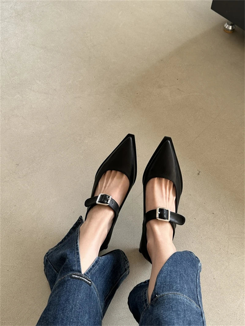 Richard נעלי עקב מרי ג&#39;יין אלגנטיות