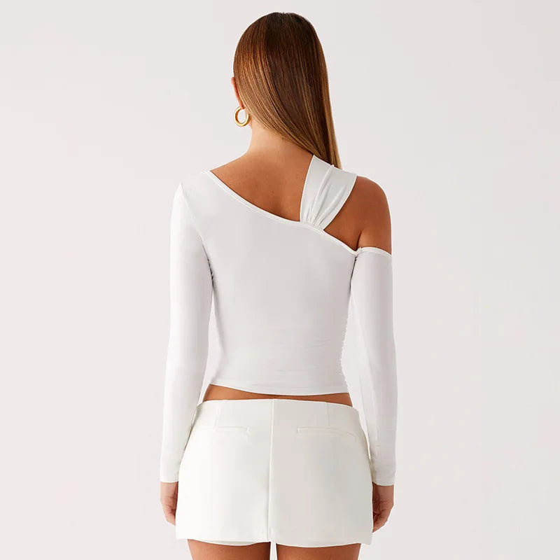 Nia חולצת טוויסט עם שרוול ארוך