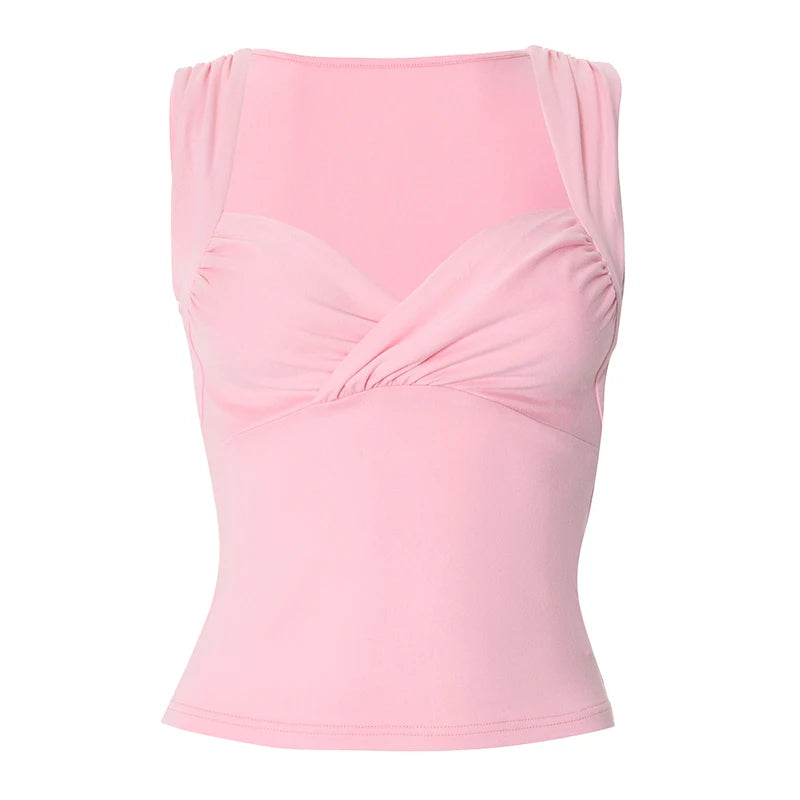 Henri טופ קז'ואל עם קפלים