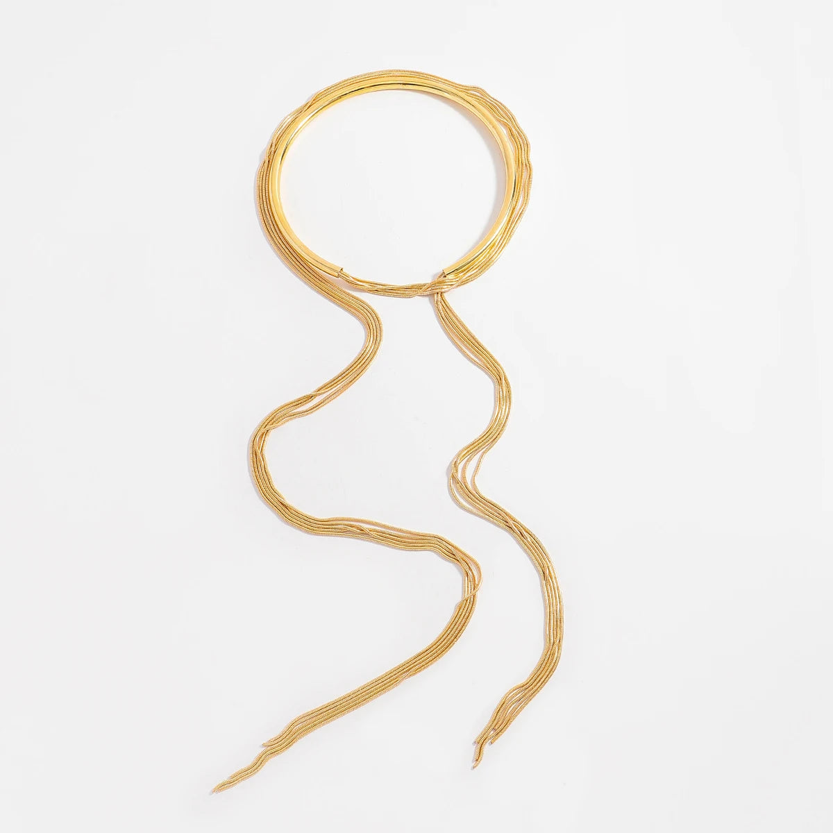 Aurielle שרשרת קולאר עם טסל זהב