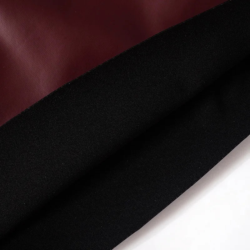 Greta טופ כתף אחת דמוי עור