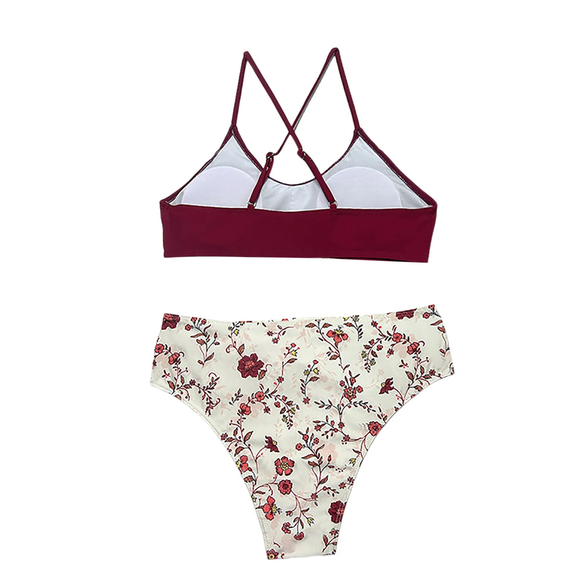 Alesha ביקיני פרחוני עם חגורת מותן