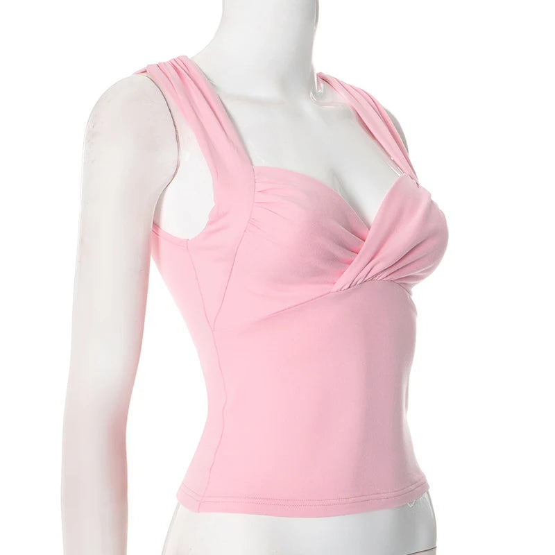 Henri טופ קז'ואל עם קפלים