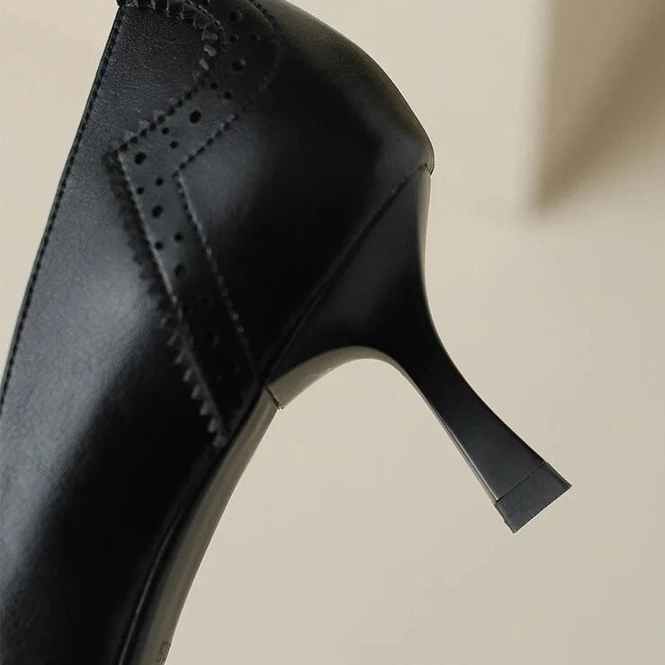 Axel נעלי עקב עור אמיתי