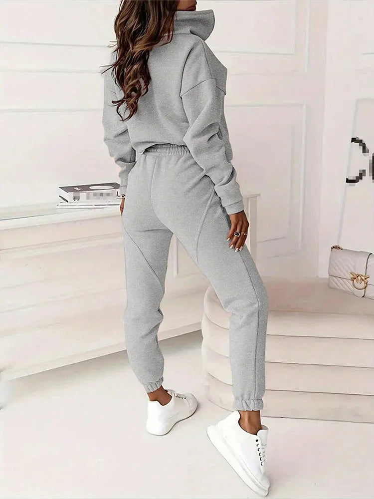 Bryan סט טרנינג עם רוכסן ומכנס מתרחב Outlet