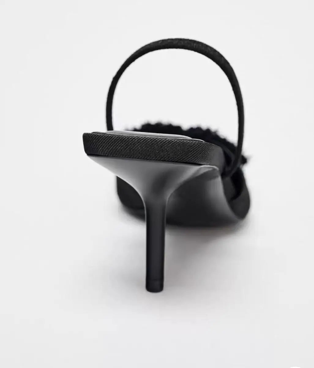 Salas נעלי עקב קיטן אלגנטיות עם פפיון