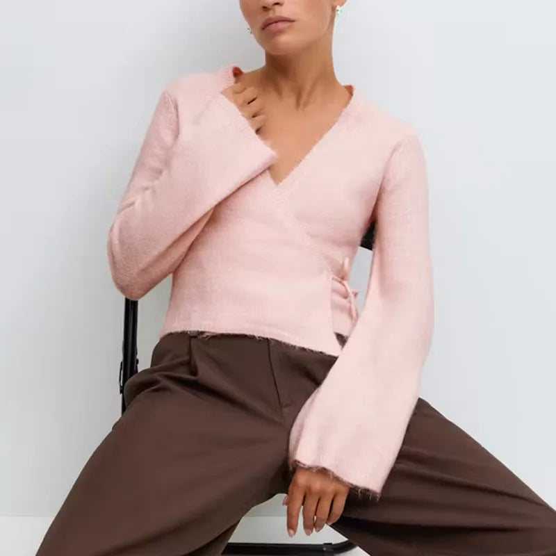 Luna קרדיגן סרוג בגזרת מעטפה