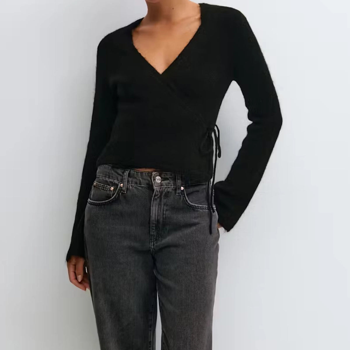 Alison קרדיגן סרוג בגזרת מעטפה