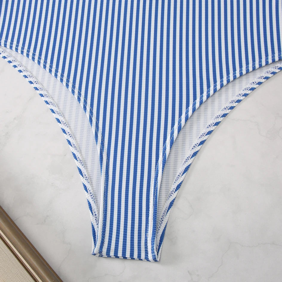 Noble ביקיני פסים עם קפלים