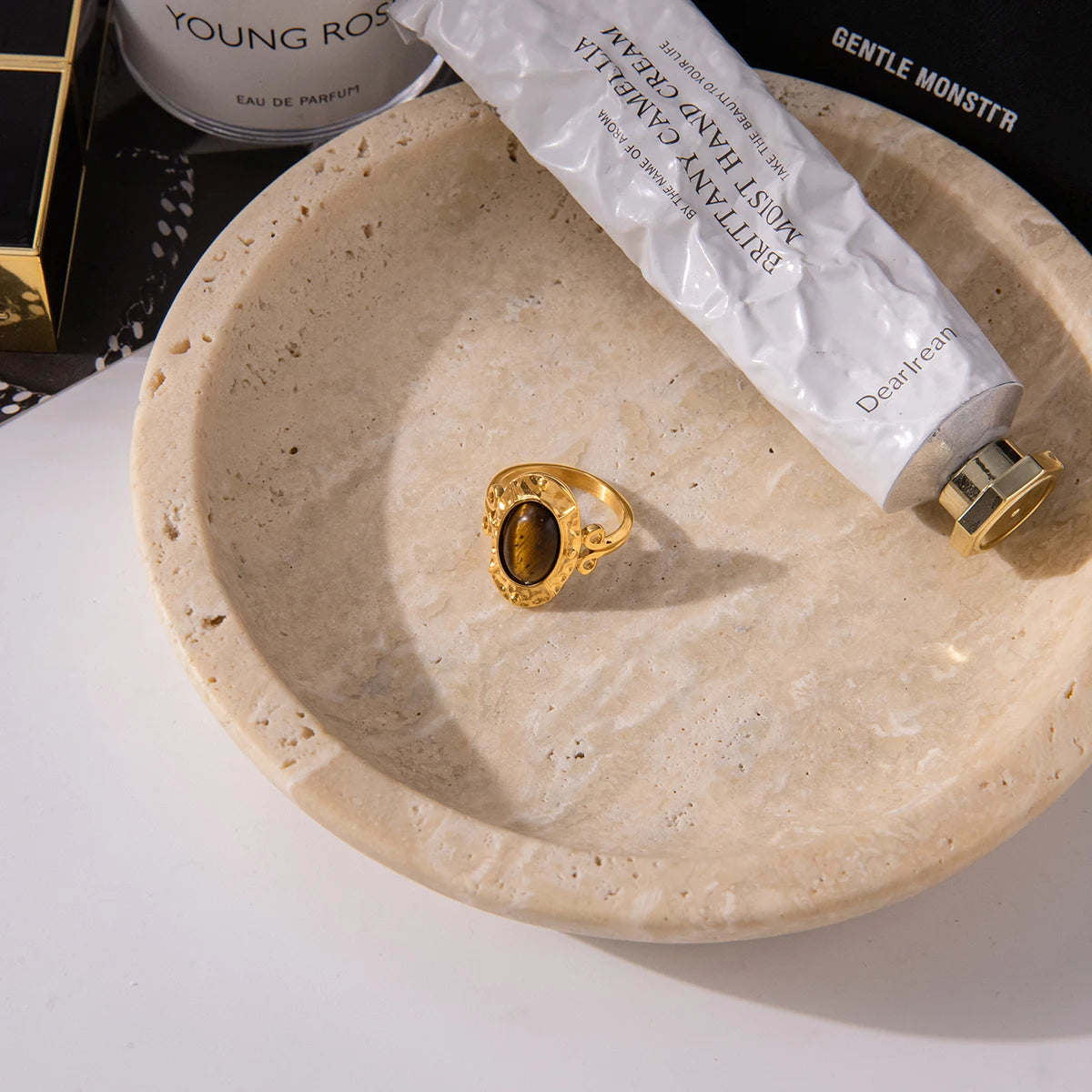 Zerina טבעת אבן טייגר איי