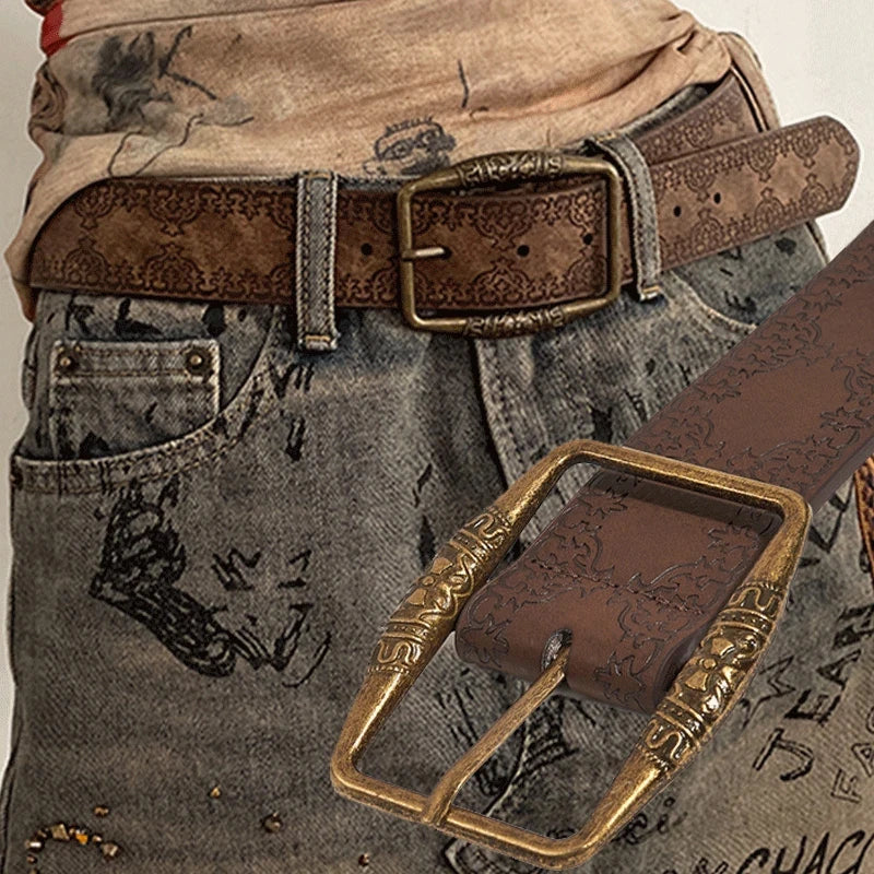 Kyra חגורה בהדפס רטרו ייחודי